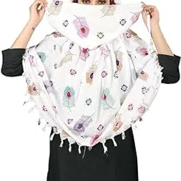 indian silk palace women's Pure Cotton Long Scarf cum Mask usable for Driver Anti Pollution Full Face Cover With UV Sun Rays Protection-picture-21