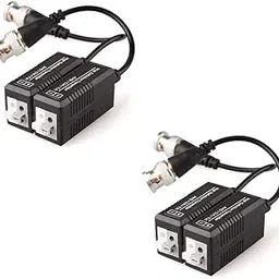 MBro 2 Pairs Passive Video Balun Transmitter & Transceiver with Cable for 1080P TVI/CVI/TVI/AHD/960H DVR Camera CCTV System, Male BNC to UTP CAT5/5e/6/6e Cable, No Power Required-picture-14