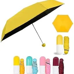 umaamar enterprises UV Umbrella for Sun & Rain – Big Size Windproof 2-Fold Travel Umbrella for Men, Women & Kids | Strong, Compact & Stylish with Case – Sun Protection, Waterproof, Foldable, Multicolor-picture-45