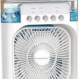 Drumtone (𝐋𝐢𝐦𝐢𝐭𝐞𝐝-𝐓𝐢𝐦𝐞 𝐁𝐨𝐧𝐮𝐬 𝟏𝟎-𝐘𝐞𝐚𝐫 𝐂𝐨𝐯𝐞𝐫𝐚𝐠𝐞) Portable Mini Air Conditioner Fan & Cooler – 3 Speeds, 3 Mist Modes, LED Light, Timer & Evaporative Cooling (White)-picture-22