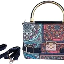 Fashionable Women's Vegan Leather Beautiful Printed Sling Bag | Spacious and Stylish Shoulder Bag with Adjustable Strap for Women and Girls (Size: LxWxH-19x13x8 CM)-image-13