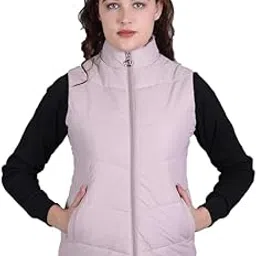 rare times Women's Sleeveless Puffer Jacket | Winter Jacket for Women | Jacket for Women Winter Wear With 2 Side Zip Pocket (Pack of 1)-picture-32