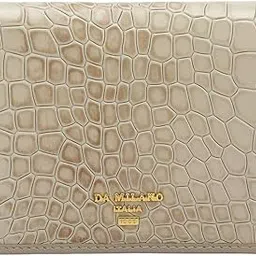 da milano Leather Mini Women Wallet - White (10282A)-picture-10