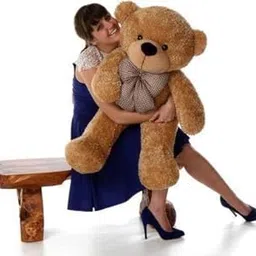 Ksar Dark Brown Color Teddy Bear 4 Feet Large Big Soft Plush Giant Stuffed Animal Toy for Girls, Girlfriend, Baby Shower, Birthday, Valentine’s Day Gift (Dark Brown/121cm)-image-93