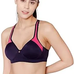 bodycare Women's Polyamide Spandex Wirefree Broad Straps Seamless Padded Sports Bra-1624B-picture-36