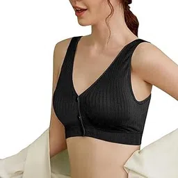 Women's Maternity Nursing Bra Wirefree Cotton Front Button Closure Breastfeeding Pregnancy Bra Underwear Comfy Bralette-picture-13