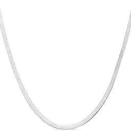 rvm jewels Snake Chain 18 Inch Gold Silver Plated Flat Necklace for Men and Women-picture-10