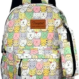 tinytot 20 Litre Lightweight Waterproof Backpack Bags for Women - 17 Inch College Bag for Girls with Pencil Pouch, Medium School Bag for Girls 8+ Years, Office & Picnic Bag-picture-40