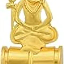 dulci Gold Tone Hindu God Meditating Lord Shiva Damru Rudraksha Pendant Locket Necklace Religious Jewelry For Men And Women-picture-13