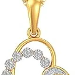 joyalukkas Pride Diamond Collection 18K Yellow Gold and Diamond Pendant-picture-16