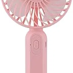S9 (RECHARGEABLE PORTABLE USB FAN) With Mobile Stand, 1200mAh Battery USB Fan (Pink)-picture-19
