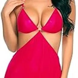 ssoshhub SoSh Babydoll Lingerie for Honeymoon Nightwear hot Beahwear Beach Party Lingerie Honeymoon/First Night/Anniversary Bridal Nightdress with Panty-picture-44