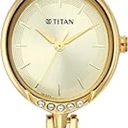 titan Quartz Analog Golden Dial Metal Strap Watch for Women-NS2637YM01/NT2637YM01-picture-48