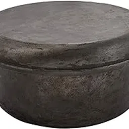 Rustik Craft Pre-Seasoned Heavy Duty Cast Iron Dutch Oven/Biriyani Pot with Lid Two in One Dutch Oven Casserole Pot with Skillet Lid for Home Cooking, Camping (4 Litres, Weight 8.9 kg)-picture-30