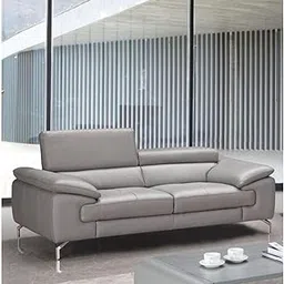 Torque - Renzo 2 Seater Leatherette Sofa for LIviging Room (Grey) | Living Room, Bedroom, Home, Office Furniture | 3 Year Warranty-picture-28