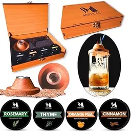 Mistical Cocktail Smoker Kit with Torch - Smoker Kit for Cocktail & Whisky | Smoke Infuser | Ideal Gift for Any Occasion (Rosemary, Thyme, Orange Peel, Cinnamon)-picture-10