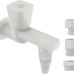 RN PTMT Plastic Washing Machine Faucet | Durable, Leak-Proof, Wall-Mounted Water Tap | Smooth Lever Handle and Multiple Connectors for Easy Installation and Secure Water Flow_RNFEB01A28-picture-14