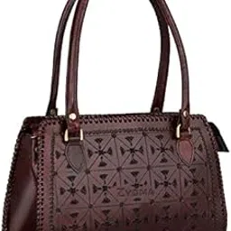 zygma Handmade leather tote bags for Women Latest Compact Design - Shoulder Handbag with Top Handle for Everyday Use, pure leather tote bag, office bag gift for women, sister, mom(Dark Brown)-picture-56