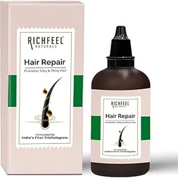 Richfeel Hair Repair Serum for Women & Men|All Hair Types for Frizz-free, Smooth & Glossy Hair |With Argan Oil & Vitamin E | 60 ml-picture-21