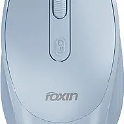 Foxin Flow Wireless Mouse with Rechargeable Battery, Bluetooth 5.0 & 2.4 Ghz Dual Connectivity, 4 Buttons, Adjustable DPI Upto 1600, Type-C Charging | Compatible with Laptop, MacBook, PC | Blue-image-18
