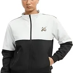 Women Black Jacket,Bomber Jacket For Women,Winter Windcheater | RK12_BLK/WHT-image-7