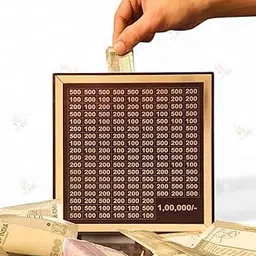 Comfy Mate Chandan Wood Wooden Piggy Bank for Kids & Adults, Coin Box with Carved Design, Savings Box, Mini Bank, Wooden Coin Box, Money Saver, Piggy Bank with Numbers (1)-picture-19