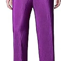 popwings Casual Self Design Wrinkle Trouser for Women || Pull On Trouser for Women || High Rise Loose Fit Women Trouser for Summer || Semi Formal Work Trouser for Women-picture-32