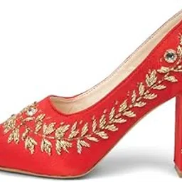 The Maribelle Crimson Hand Embellished Luxury Heel-image-28
