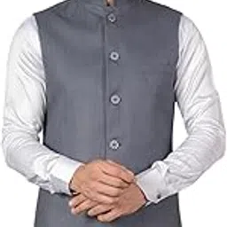 Nehru Jacket for men – Terry Rayon Solid Tailored Fit Nehru Jacket, Modi Jacket II Luxurious Style with Timeless Sophistication Round Collar Front Button Sleeveless Festive for All Occasions-picture-18