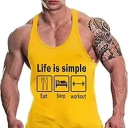 MASCARI Men's Regular Sleeveless Polyester Vest | Anti-Microbial | Anti Odor, Breath tech Super Soft & Comfort Fit Gym Vest for Workout MASCARI_P-picture-50