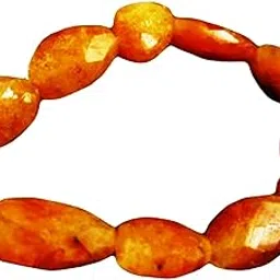 Natural Heliodor Golden Beryl 10-16mm Tumble Shape Faceted Cut Beads Stretchable Bracelet For Men & Women. Unisex Bracelet For Healing, Meditation, Prosperity & Luck|STBR_RR_04041-image-1