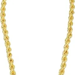 Brass1 Micron Goldplated 8mm /24 Inch/ 81Gms Long thick Heavy Rope Rassa necklace chain Fashion jewelery Men (NKSA3962)-image-36