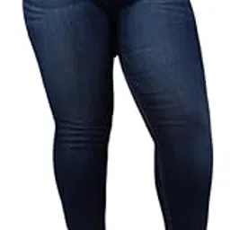 campus sutra Women's Mid Rise Instafab Plus Wash Slim-Fit Denim Slim Fit Jeans | Solid Patterned | Stretchable Mid-Rise Crafted With Comfort Fit And High Performance For Everyday Wear-picture-53