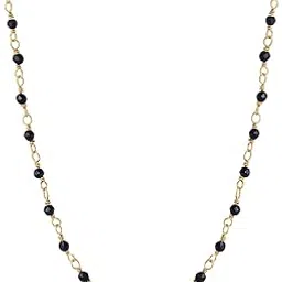 zavya 925 Sterling Silver Solid Beads Gold Plated Mangalsutra | Gift for Women|With Authenticity Certificate & 925 Stamp|Mother's Day-picture-14
