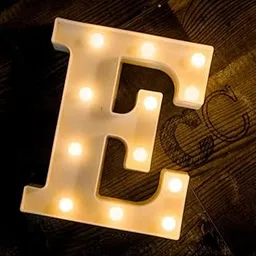 Desidiya® LED Marquee Alphabet Letters Light Sign for Decoratrion Decor Walls Hanging Birthday Party Light (Letter-E)-picture-16