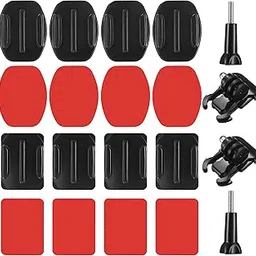 Helmet Adhesive Mounts Flat Curved with Accessories Kit Compatible with GoPro Hero 10/9/8/7, Fusion, 6/5/4, Session, 3+/3/2/1, Action Camera, 18 Pack-picture-14