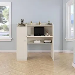 Woodwider Florian Engineered Wood Study Table, Workstation, Computer, Laptop, WFH Office Desk, Gaming Table with Storage, Large (White)-picture-14