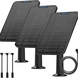 [Updated Version] 4W Solar Panel Charging Compatible with Blink XT, with 13.1ft Waterproof Charging Cable, IP65 Weatherproof,Includes Secure Wall Mount(3-Pack)-picture-10