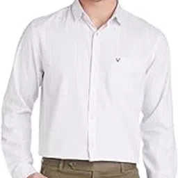 allen solly Men's 100% Cotton Slim Fit Full Sleeve Checkered Formal Shirt-picture-40