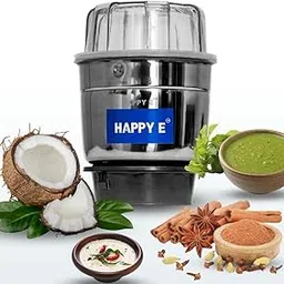 HAPPY E Mixer Grinder Chutney Jar (400 Ml) Heavy Quality Mixer Jar Mixer Juicer Jar Suitable For All Local & Branded Mixer Which Comes With 2 Lock & 4 Teeth Coupler, Silver-image-69