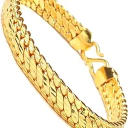 Men's Gold-Plated Chain Bracelet, 8-Inch, Birthday Gift-picture-31