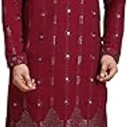 ethluxis Men Georgette Embroidery Kurta-picture-30