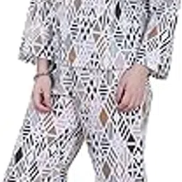 zhan're Women's Dark Green Woven Co-Ord Set | Soft & Stretchable Fabric | Comfortable Fit 2-Piece Lounge Wear | Stylish Top & Bottom Set for Nightwear & Daywear-picture-16