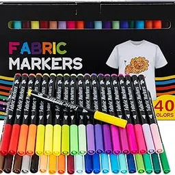 Laundry Pens Permanent for Clothes 40Pcs, 40 Color Fabric Pen Washable Resistant Fabric Paint Pens for T Shirt Design Kit Canvas Tote Bag Pillowcases Plain Cotton Bags Shoes DIY Crafting-picture-24