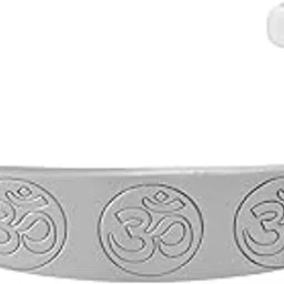 voylla Signature Trinity Om Mantra Kada Mens Bracelet|Casual|Trendy|Gift For Mens|Rakhi Gift For Brother-picture-25