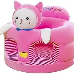 AVS Soft Fur Stuffed Animals Plush Cushion Baby Sofa Seat or Rocking Chair | Cushion Couch | Sitting Stool for Kids | Birthday Gift Return Gift Seat (Use for 0 Year to 3 Year) (Pink)-picture-35