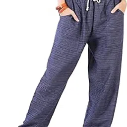whitewhale Women Elastic Waist Drawstring Summer Casual Baggy Hippie Yoga Pants-picture-33
