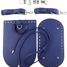Enakshi® 2x7 Pieces PU Leather Purse Making Kit DIY PU Leather Bag for Purse DIY Making Blue|Clothing, Shoes & Accessories | Womens Handbags & Bags | Handbag Accessories-picture-15