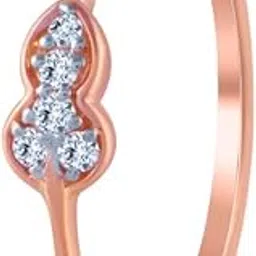 p.c. chandra jewellers 18k (750) Rose Gold and Diamond Ring for Women-picture-37