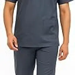 SAFE DRAPES Medical Scrubs Set, V-Neck Top with Multiple Pockets, Elastic Waist Pants,-picture-12